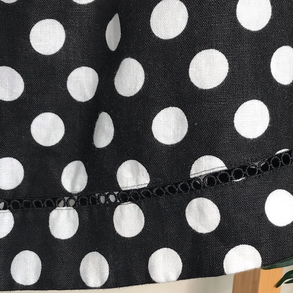 SOLD Country Road Black Spot Linen Top Blouse 12 - Picture 9 of 16